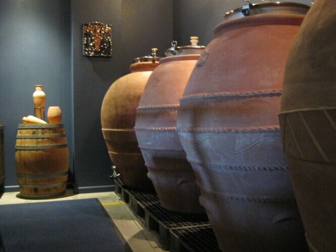 Large amphora jugs in Amphora Room.