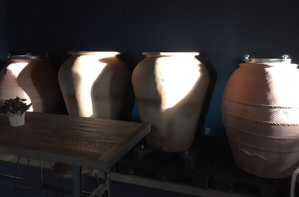 A room filled with amphoras.